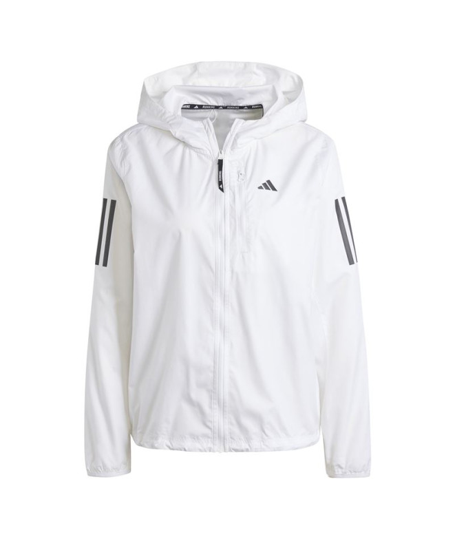 Casaco de Running adidas Own The Run Mulher Branco