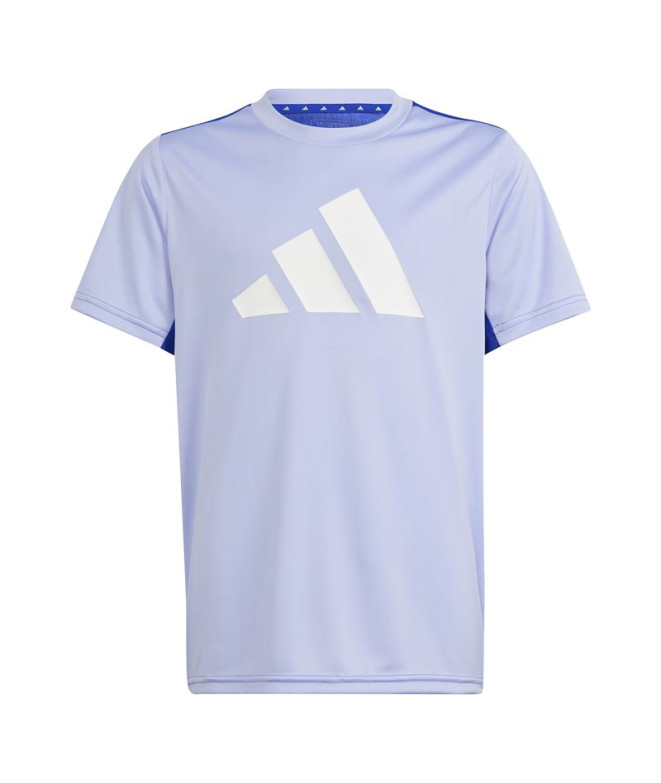 T-shirt de Fitness adidas Essentials U Tr-Es Logo Enfant Bleu