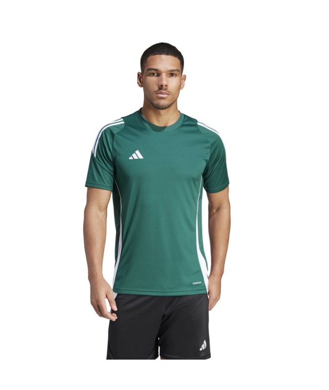 Camiseta de Futebol adidas Tiro24 Homem Verde