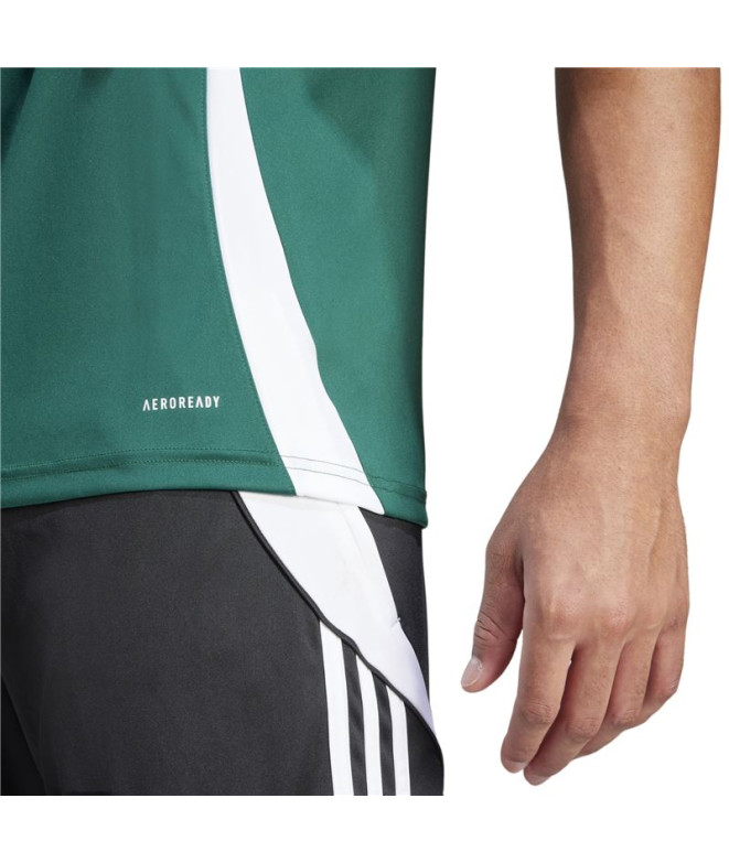 Camiseta de Futebol adidas Tiro24 Homem Verde