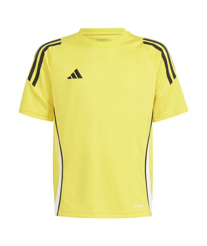 Camiseta de Futebol adidas Tiro24 Infantil Amarelo