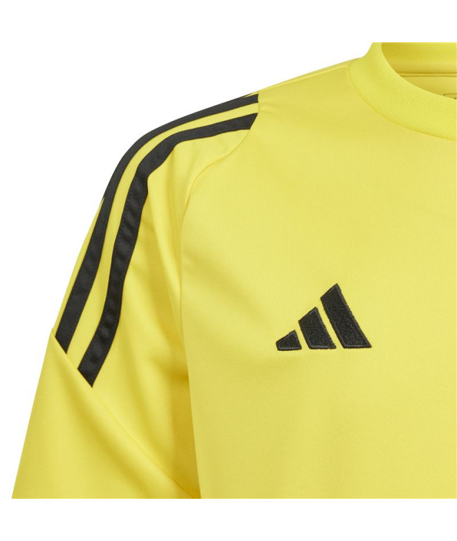Camiseta de Futebol adidas Tiro24 Infantil Amarelo
