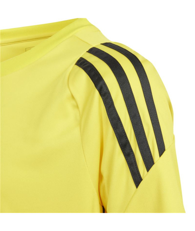 Camiseta de Futebol adidas Tiro24 Infantil Amarelo