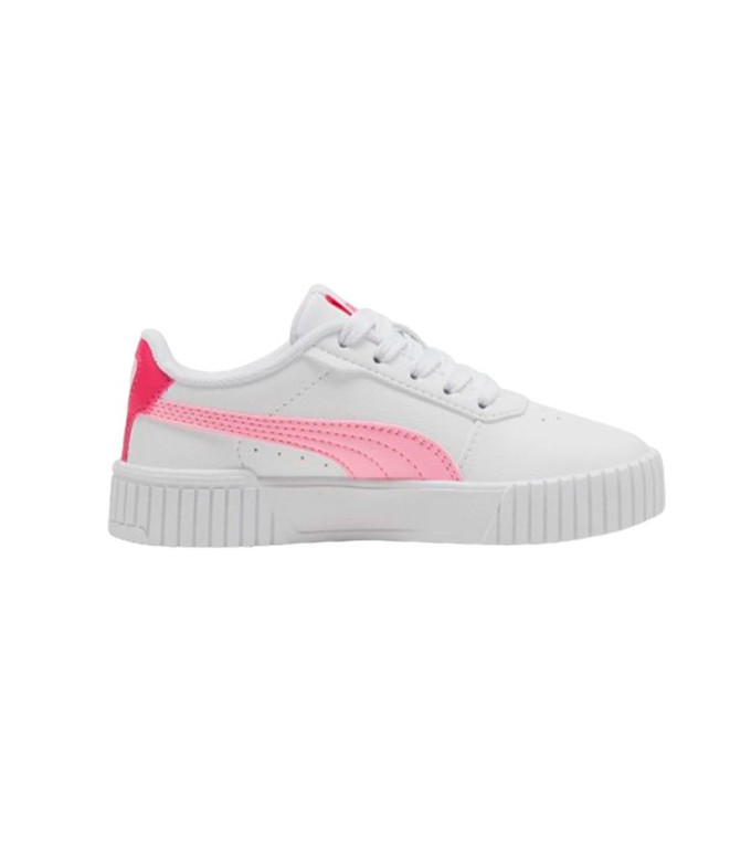 Chaussures Puma Carina 2.0 Blanc/Rose Enfant