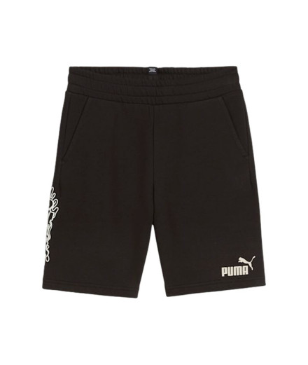 Calça Puma ESS+ MID 90s Preto Infantil Calça Puma ESS+ MID 90s Preto Infantil