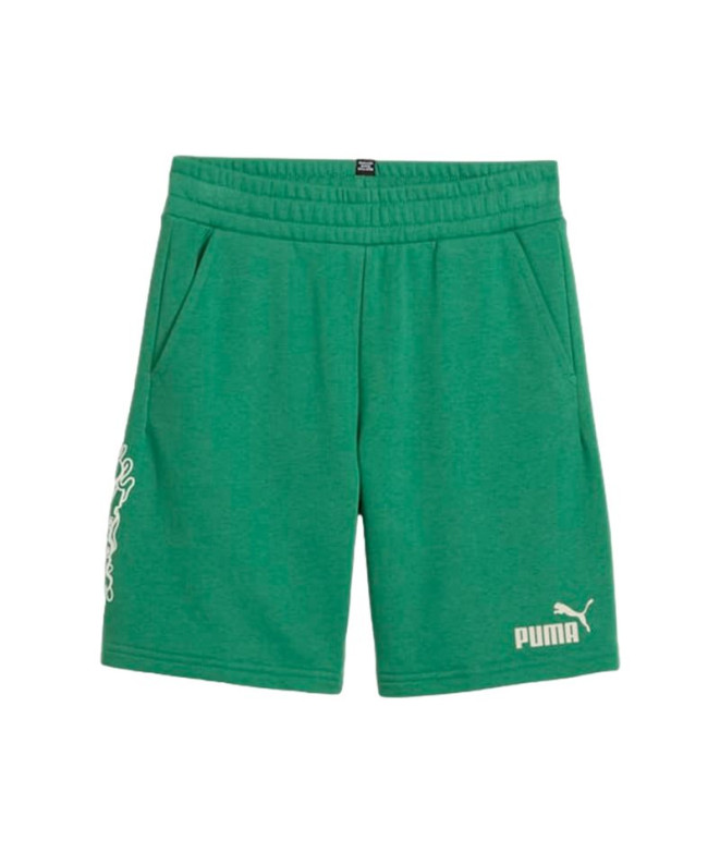 Pantalones Puma ESS+ MID 90s Archive Verde Infantil