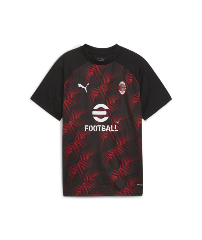 T-shirt Football by Puma AC Milan Prematch Noir Enfant