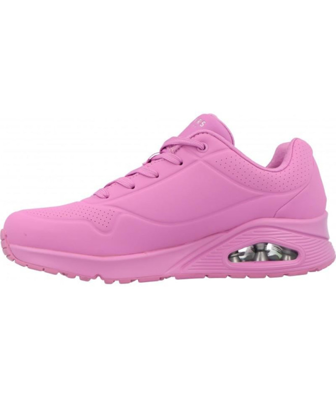 Chaussures Skechers Uno - Stand On Air Femme Rose