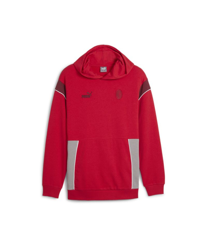 Moletom Futebol de Puma AC Milan FtblArchive Vermelho Homem