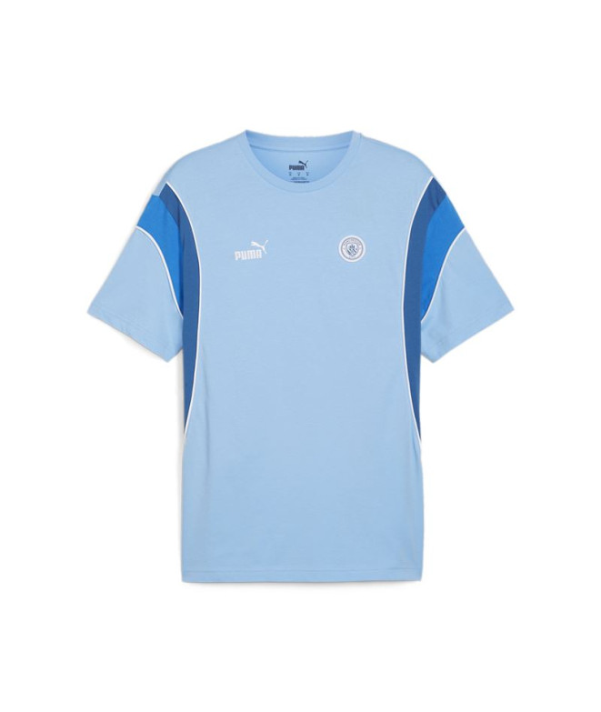 Camiseta por Futebol Puma Manchester City FtblArchive Azul Homem