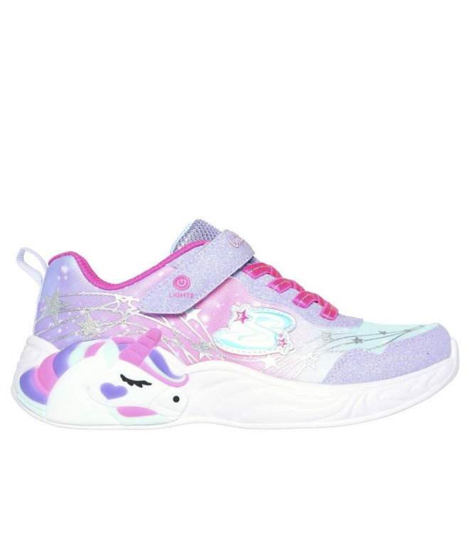 Chaussures Skechers Unicorn Dreams - Wis Fille Lavande/Rose