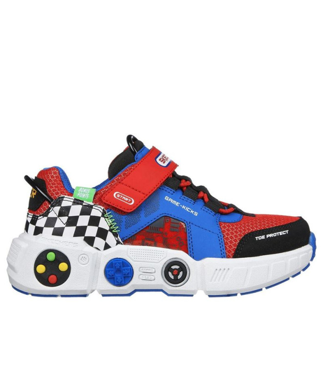 Chaussures Skechers Gametronix Enfant Bleu/Rouge