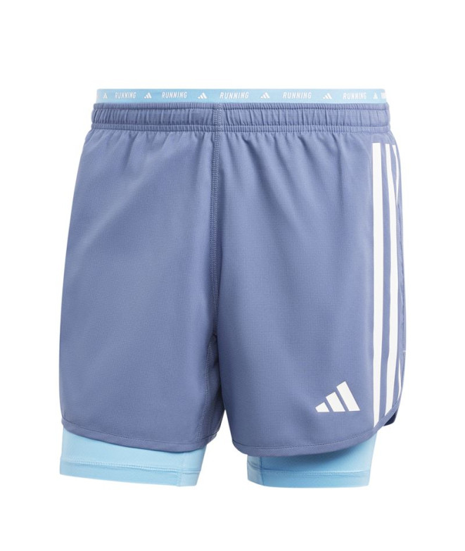 Pantalons by Running adidas Own The Run 3 Bands 2In1 S Homme Blue