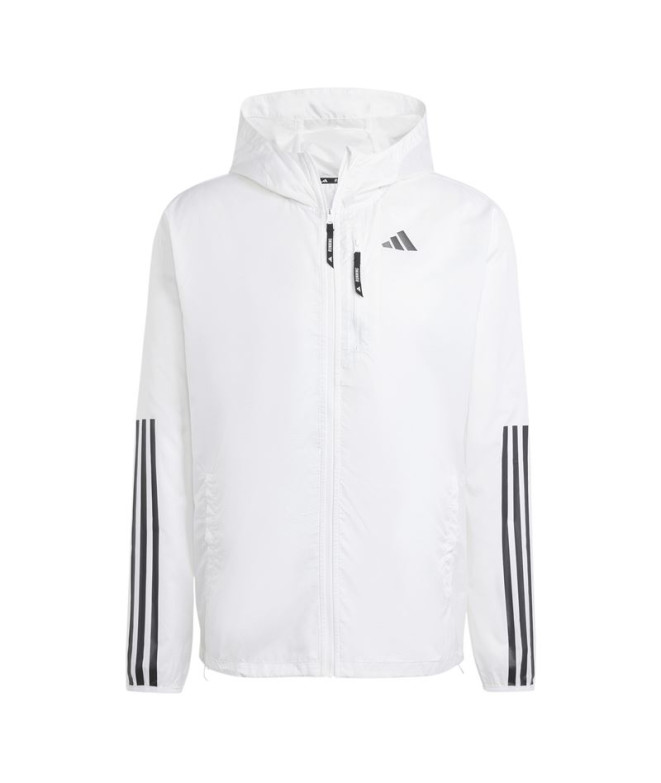 Casaco by Running adidas Own The Run 3 Stripes Homem White