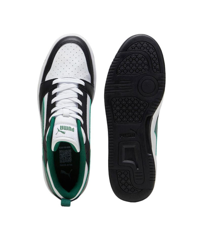 Sapatilhas Homem Puma Rebound v6 Low Preto Branco