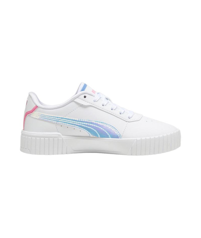 Sapatilhas Infantil Puma Carina 2.0 Branco Azul