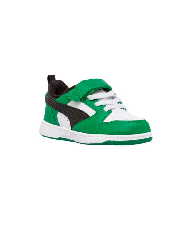 Chaussures Puma Rebound V6 Enfant Blanc