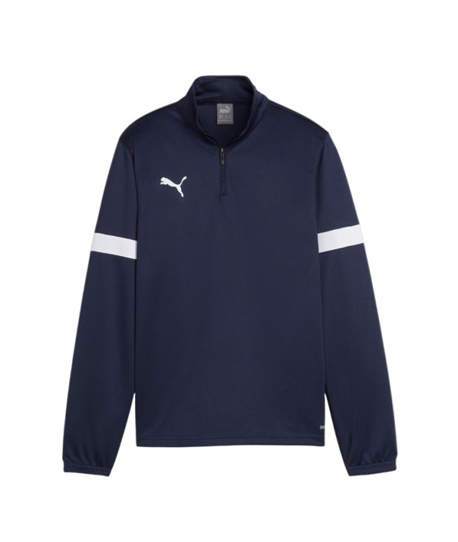 T-shirt de Football Puma individualRISE 1/4 Z Navy Enfant