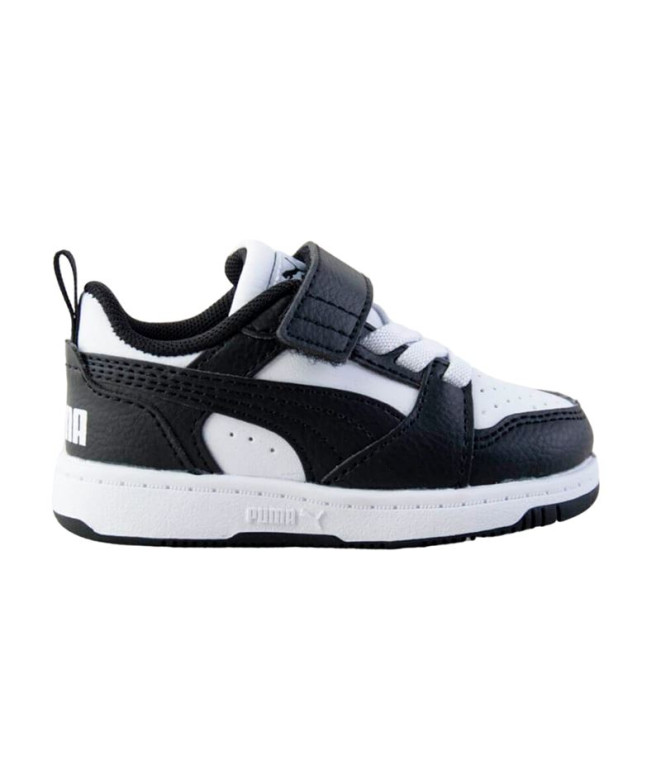 Chaussures Enfant Puma Rebound V6 White Black