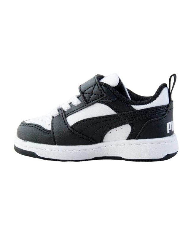 Chaussures Puma Rebound V6 Enfant Blanc Noir