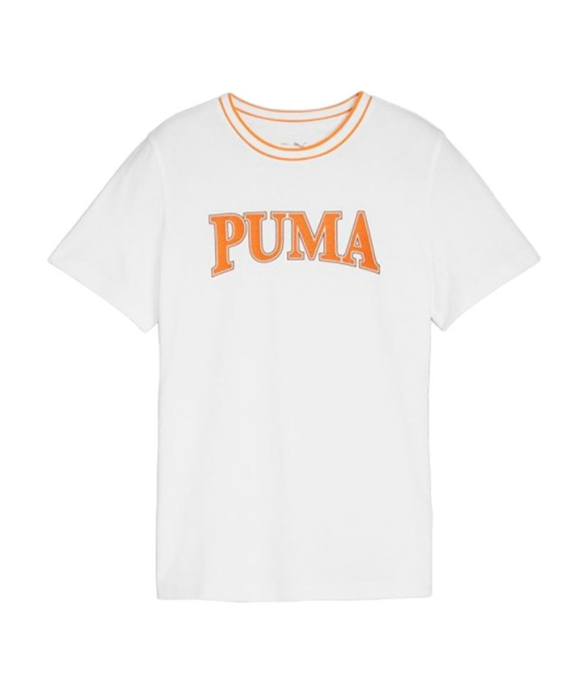 Camiseta Puma QUAD B Blanco Infantil