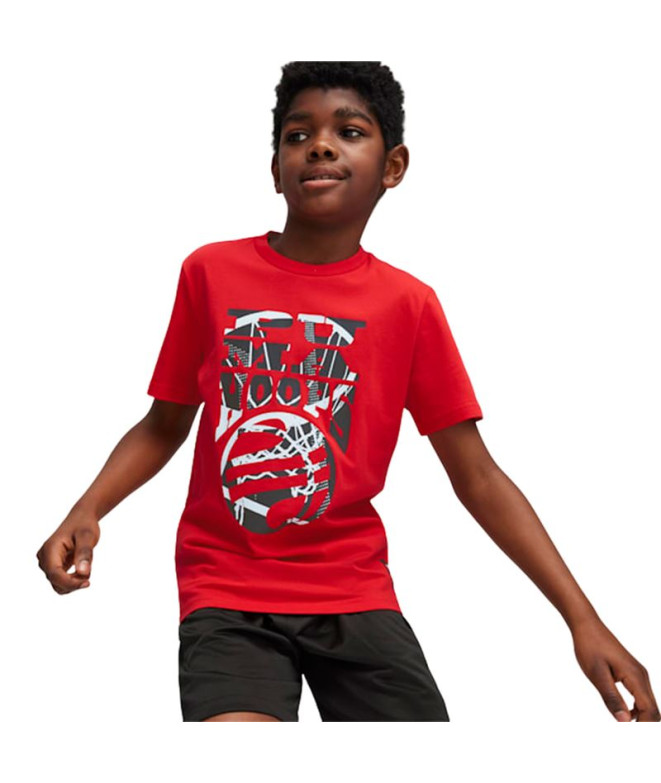 Camiseta Infantil Puma Basketball Blueprint...