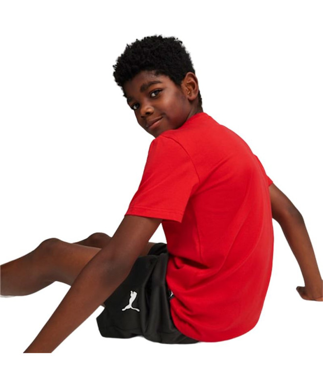 T-shirt Enfant Puma Basketball Blueprint Red