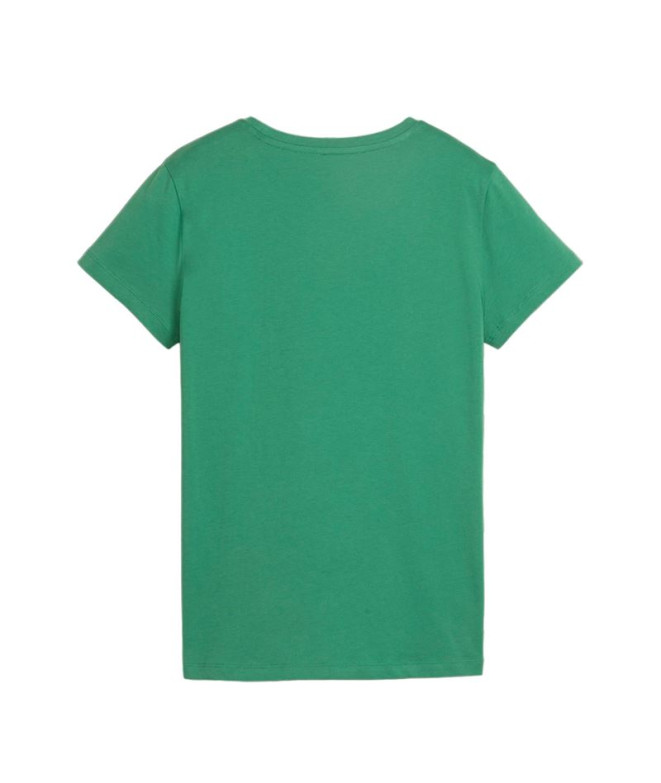 Camiseta Mulher Puma Essentials+ Script Verde
