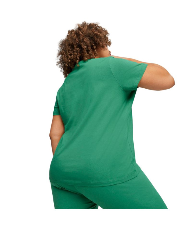Camiseta Mulher Puma Essentials+ Script Verde