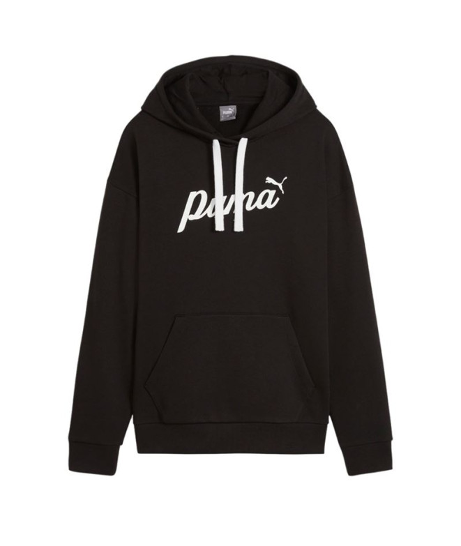 Moletom Puma Essentials+ Script Mulher Preto