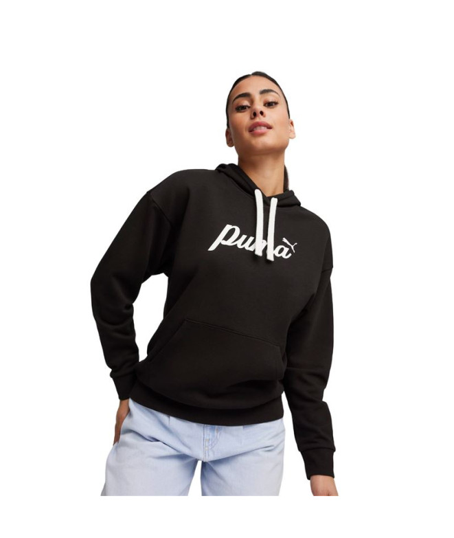 Sudadera Puma Essentials+ Script Mujer Negro