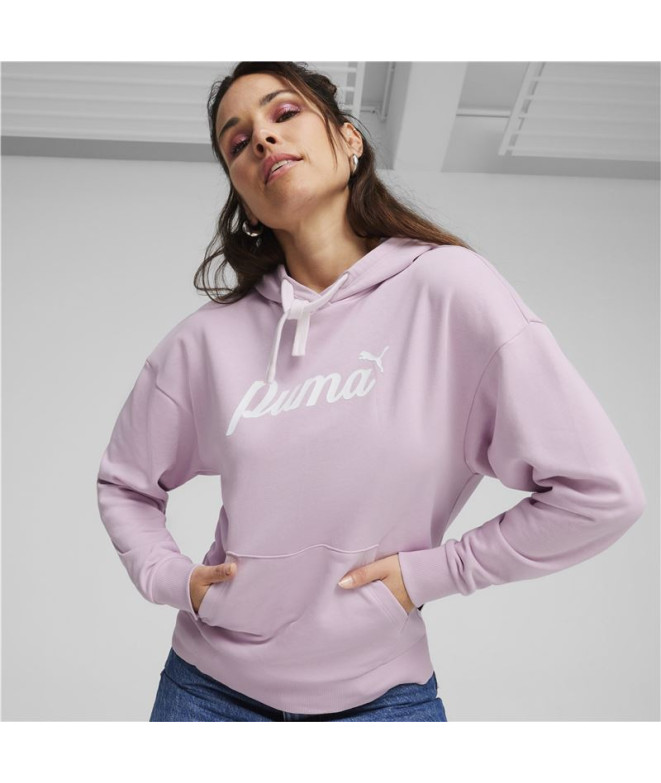 Sweat Femme Puma Essentials+ Script Lilas