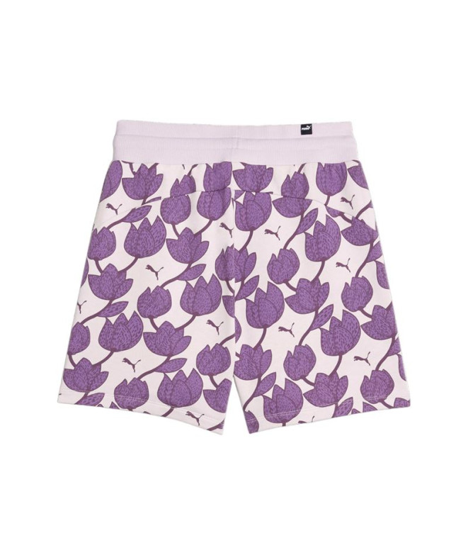 Calça Mulher Puma Essentials+ Blossom 5" AOP Lilás