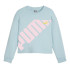 Sweat Enfant Puma Power Crew Turquoise