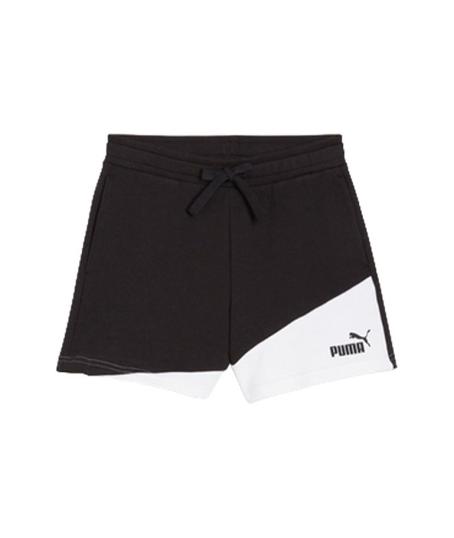 Calça Infantil Puma Power Colorblock Preto