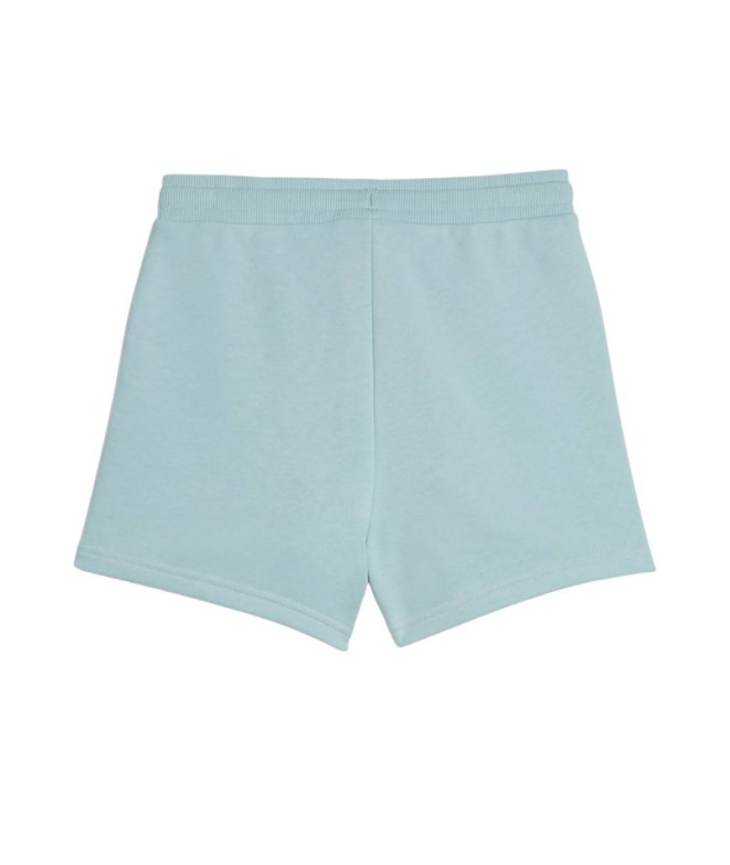 Pantalón Puma Power Colorblock Infantil Turquesa