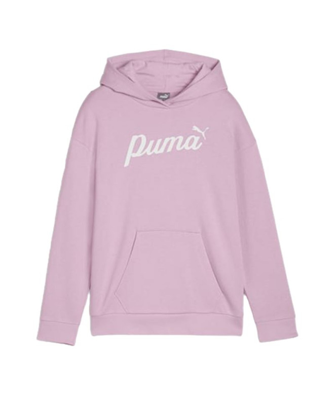 Moletom Puma Essentials+ Script Infantil Lilás