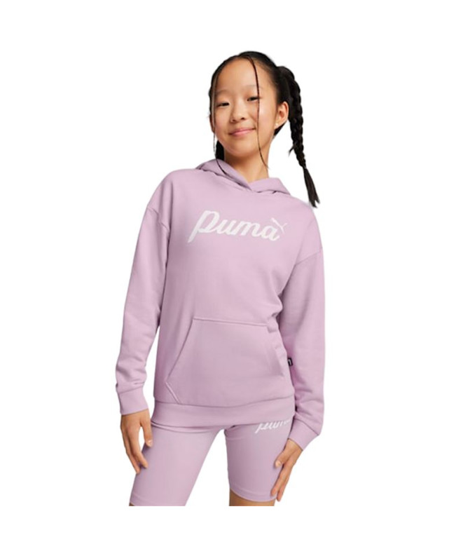 Sudadera Puma Essentials+ Script Infantil Lila