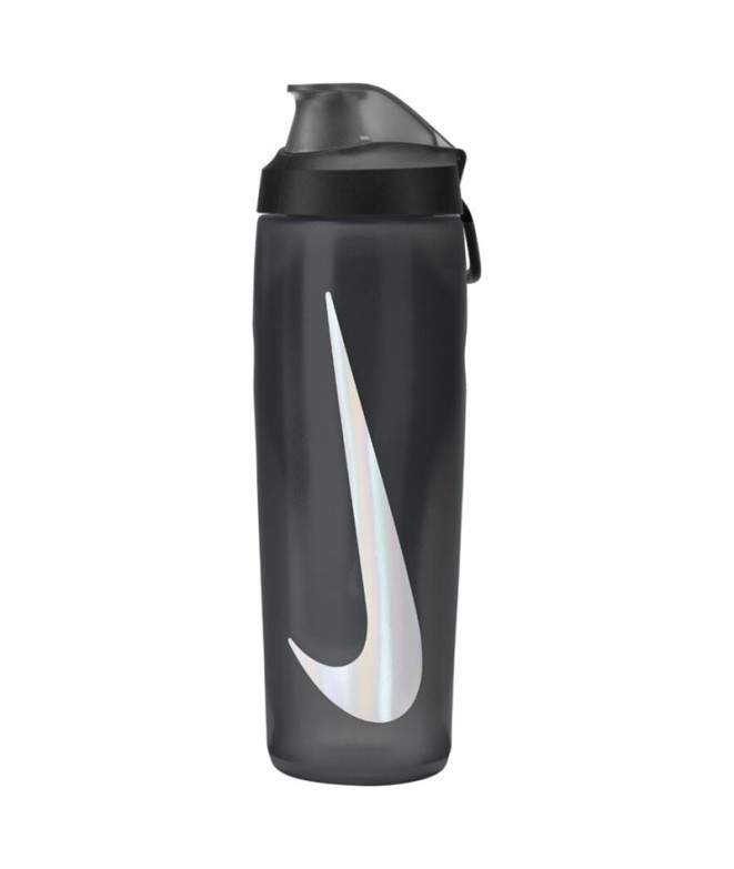 Botella de Fitness Nike Refuel Locking Lid 24 Oz Gris Oscuro