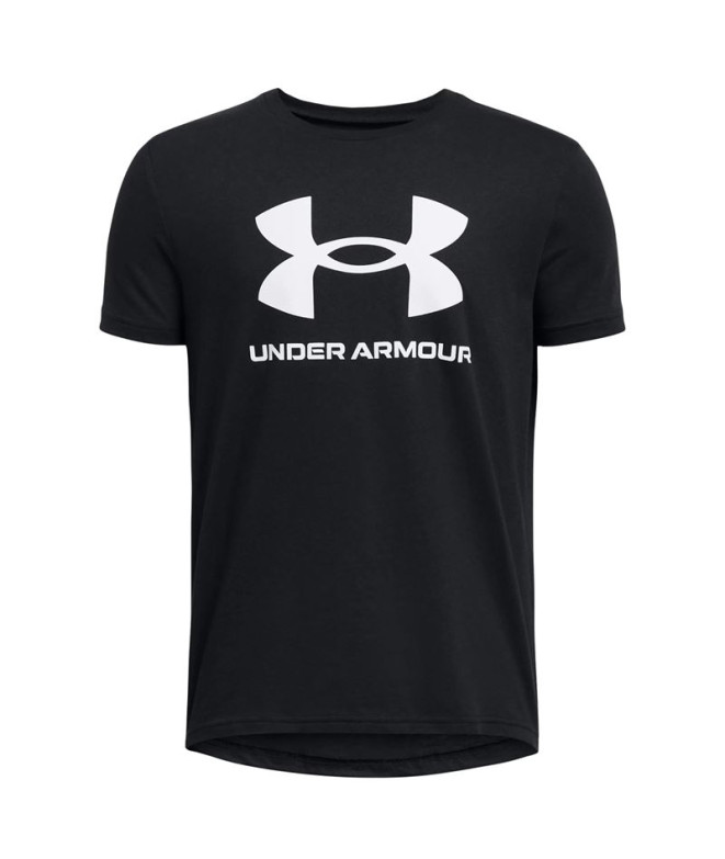 Camiseta Fitness Under Armour Menino de Sportstyle Logo Cinzento