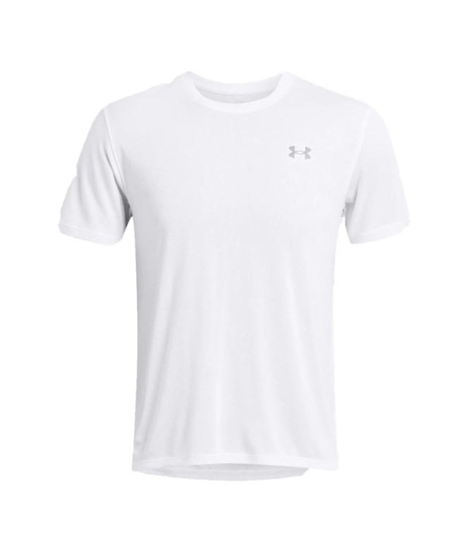 Camiseta de Running Under Armour Launch Splatter Hombre Blanco