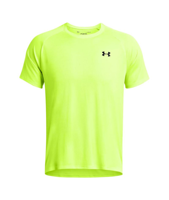 Camiseta de Fitness Under Armour Tech Texturizado Homem Verde