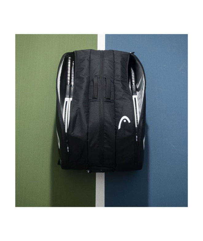Raquetero de Tenis Head Tour Racquet Bag Xl Negro