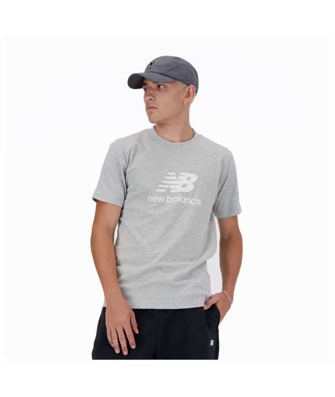 Camiseta New Balance Sport Essentials Logo Hombre Gris