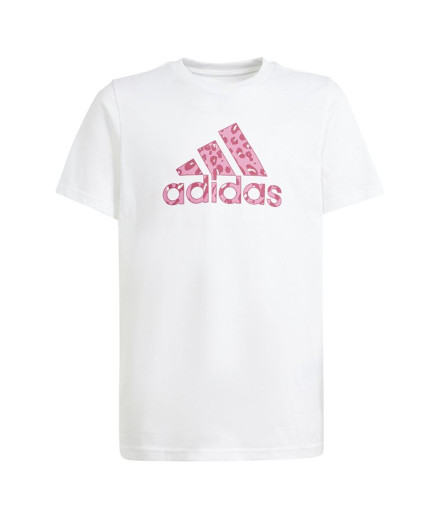 Camiseta adidas G Animal Menina Branco
