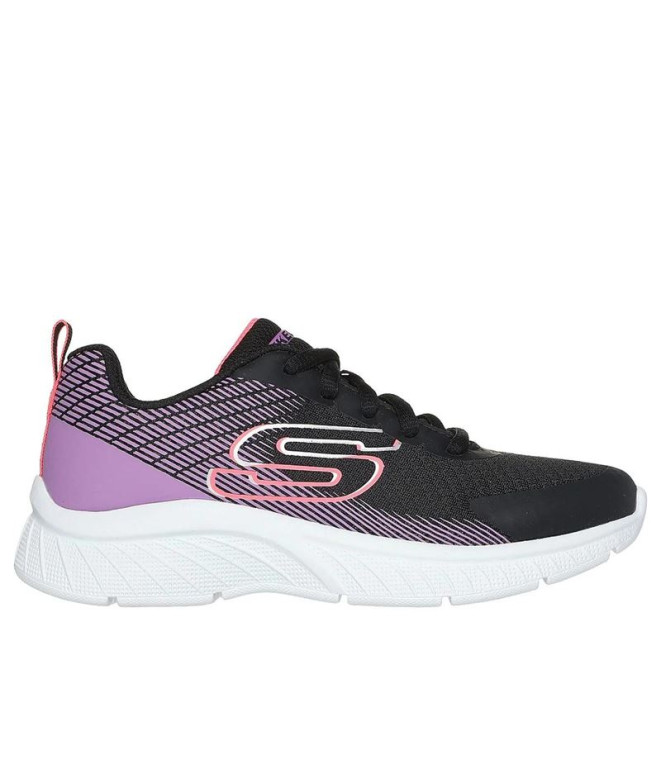 Zapatillas Skechers Microspec Plus - Sum Niña Negro