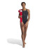 Bañador de Natación adidas Extra-Long-Life 3 Bandas Mujer Negro