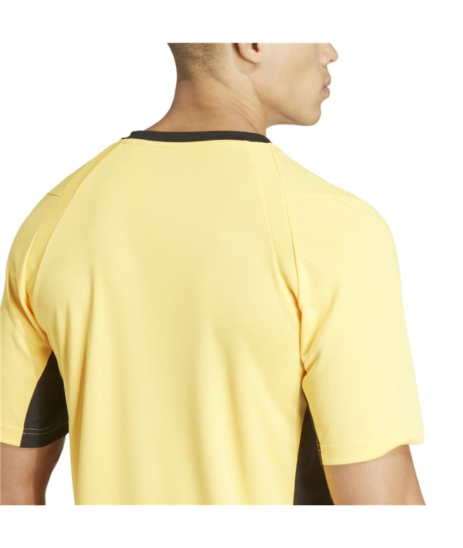 Camiseta de Futebol adidas Ref 24 Homem Amarelo