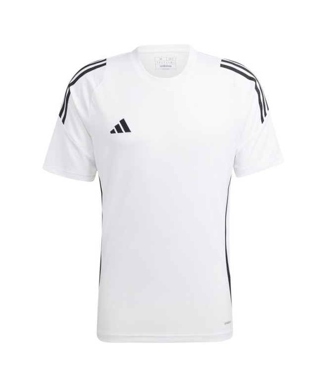 Camiseta de Futebol adidas Tiro24 Homem Blanco