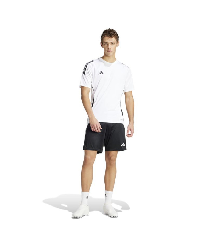 Camiseta de Futebol adidas Tiro24 Homem Blanco